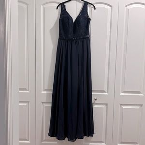 Mori Lee by Madeline Gardner Navy Gown